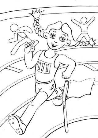 Раскраска легкая атлетика