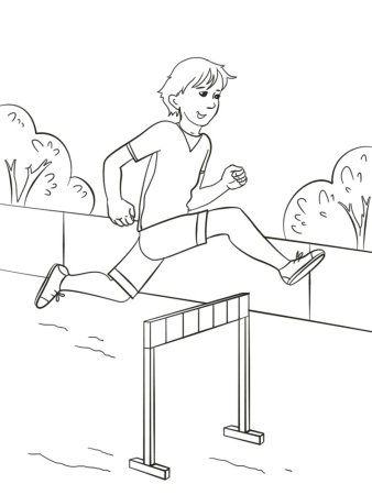 Раскраска легкая атлетика