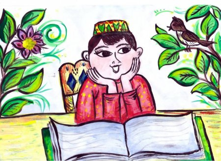 Рисунок г.Тукая Эш беткэч уйнарга