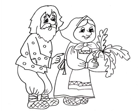 Раскраска бабушка