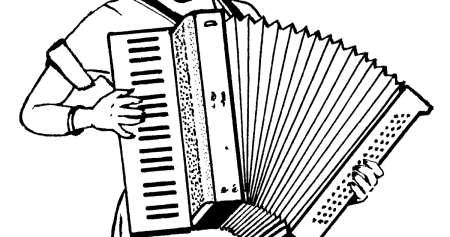 Баян раскраска