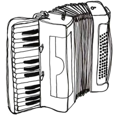 Гармошка раскраска