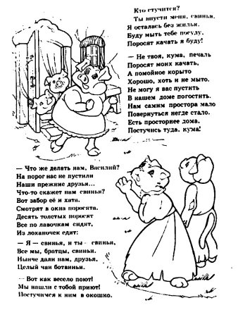 Раскраска сказки Маршака Кошкин дом