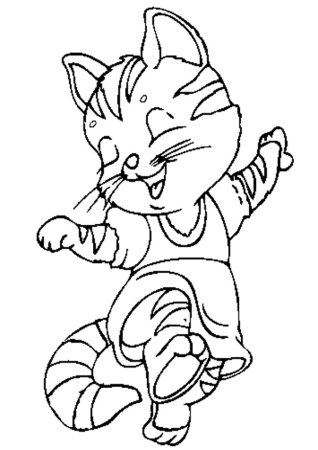 Раскраска. Кошкин дом