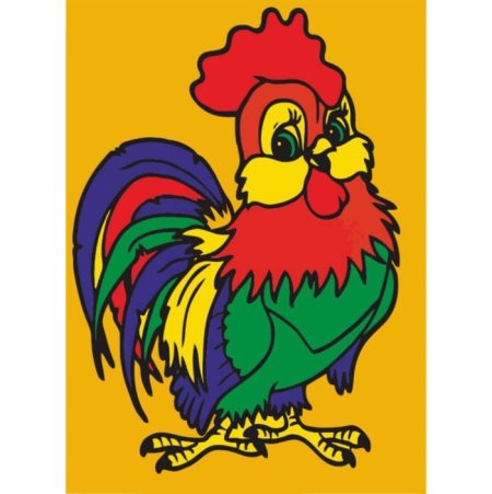 Петушок. Раскраска