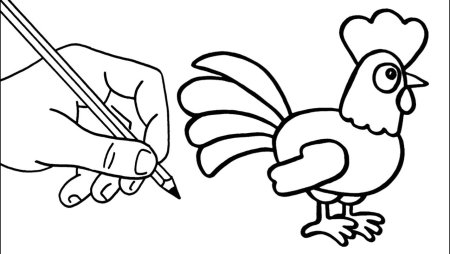 Шаблон петушка для детей