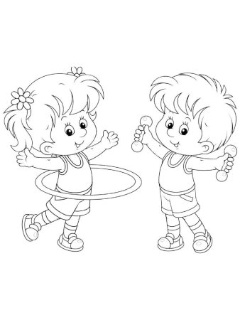 ЗОЖ раскраски для детей