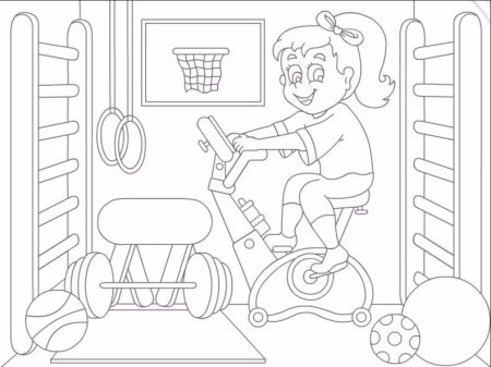 Раскраска здоровый образ жизни для детей