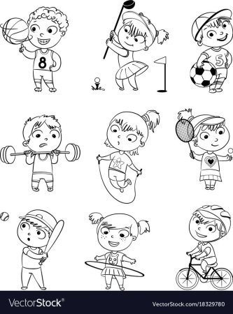 Раскраска увлечения детей
