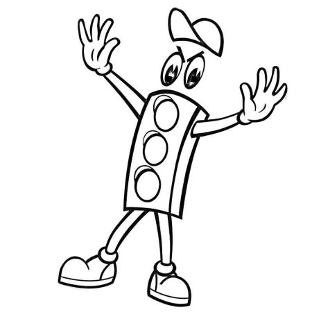 Раскраски по ПДД для детей 3-4 лет