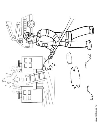 Раскраски по пожарной безопаст