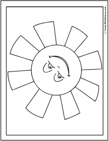 Солнышко карандашом