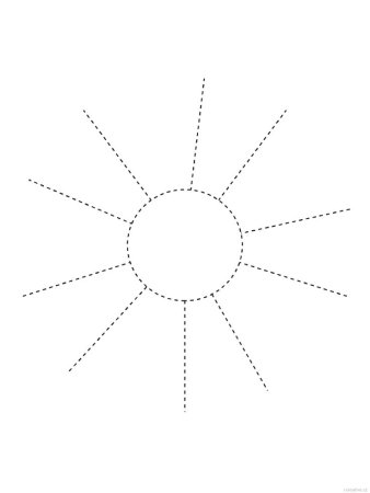 Солнце раскраска