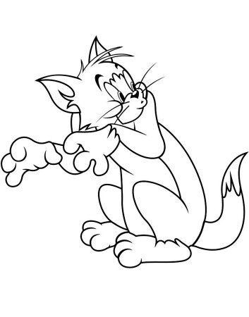 Том и Джерри раскраска том