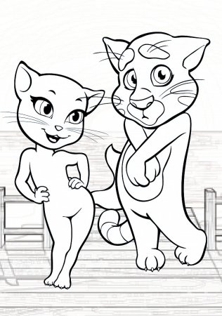 Раскраска том и Джерри герои