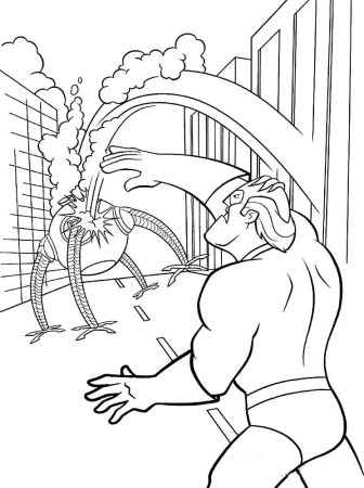 Раскраска супергероини