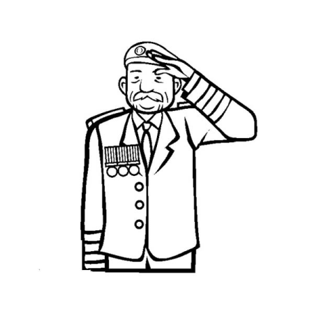 Ветеран раскраска