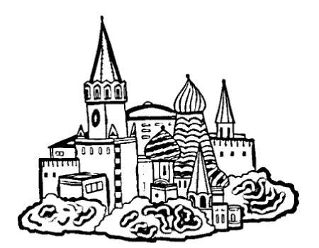 Кремль Москва раскраска