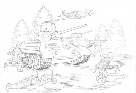 Эскиз рисунка великой отечественной войны (49 фото)