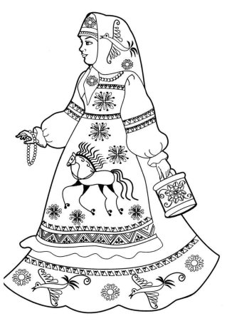 Крошечка Хаврошечка раскраска