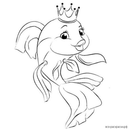 Рисунок к сказке Пушкина Золотая рыбка