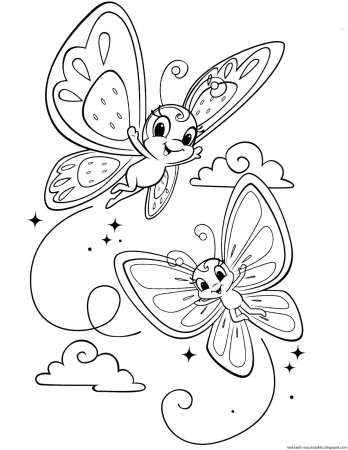 Раскраска "бабочки"