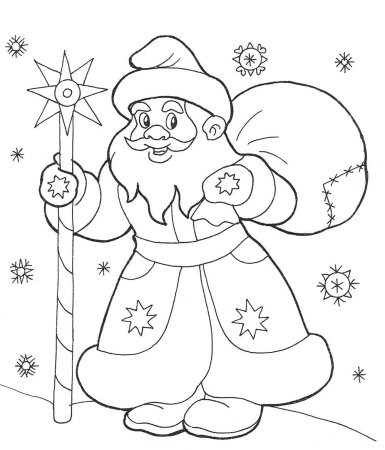 Дед мороз и снегурочка рисунок карандашом - 59 фото