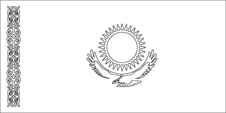Флаг Казахстана