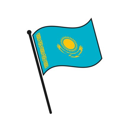 Флажок Казахстана маленький