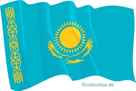 Символ флага Казахстана