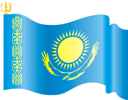 Казахстан на прозрачном фоне