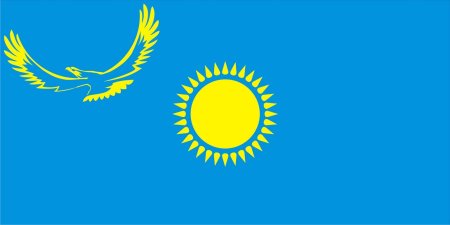 Флаг Казахстана раскраска