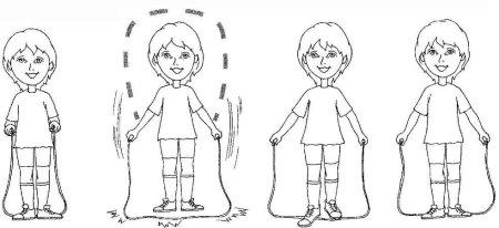 Прыжки через скакалку схема