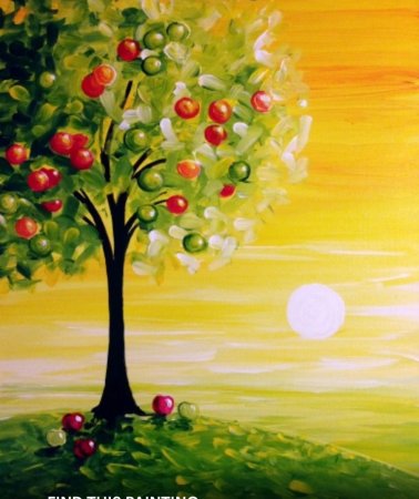 Яблоня рисунок