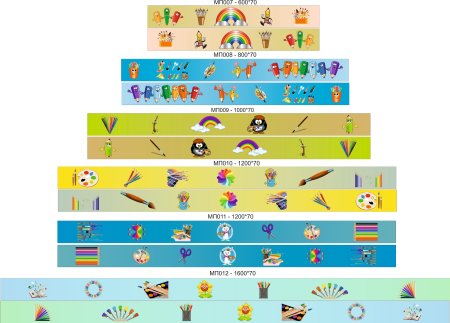 Магнитные стенд полоски для детского сада