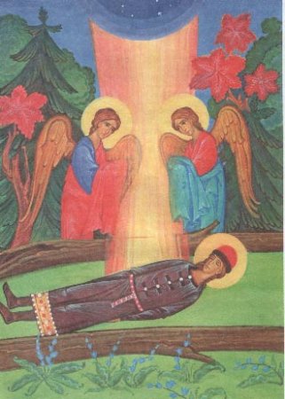 Святые Борис и Глеб раскраска