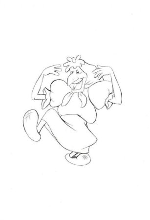 Баба Яга рисунок