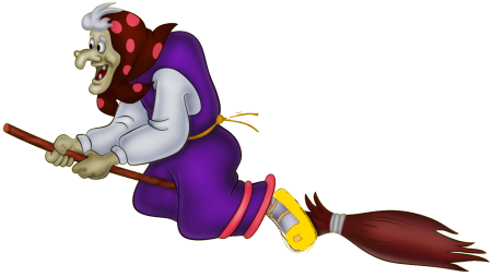 Рисунок бабы яги для раскрашивания