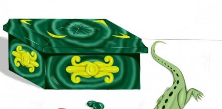 Иллюстрация к сказке Малахитовая шкатулка для детей