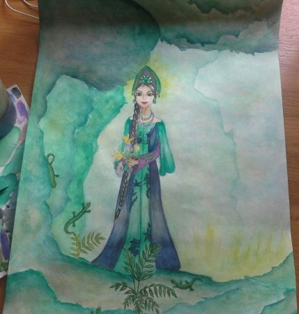 Иллюстрация к произведению Бажова медной горы