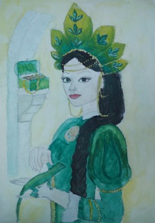 Рисунокюстраци Малахитовая шкатулка