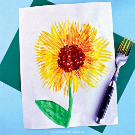 Нетрадиционное рисование вилками