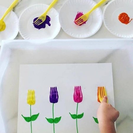 Рисование вилками