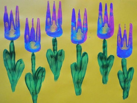 Нетрадиционные техники рисования цветов