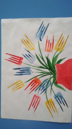 Рисование вилками