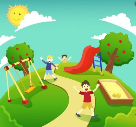 Гулять в парке иллюстрация