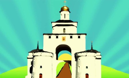 Золотые ворота во Владимире из пластилина