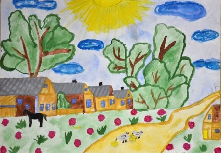 Конкурс рисунков мое родное село