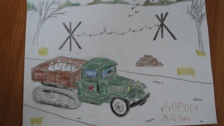 Детский рисунок дорога жизни