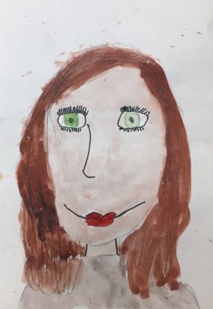 Номинация,, рисунок Мамина улыбка.